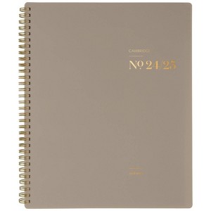 Cambridge Workstyle 2024-25 Weekly/Monthly Planner 11.125"x9.375" Taupe: Agenda, Twin-Wire Binding, Acid-Free Paper - 1 of 4