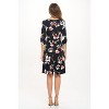 WEST K Women's Georgina Roll-tab Sleeve Faux-Wrap Mini Dress - 4 of 4
