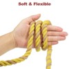 Unique Bargains Natural Twisted Cotton Craft Railings Home Decor Tug of War 3-Strand Rope 1 Pc - 4 of 4