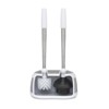 Polder Toilet Brush And Plunger Caddy White/silver : Target