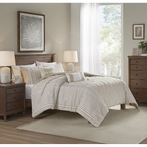 Gulches Full/Queen 3 Piece Cotton Yarn Dyed Duvet Cover Set - 1 of 4