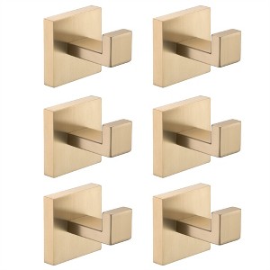 Tramull 6-Pack Stainless Steel Hooks, Rustproof Wall Mount for Bathroom, Kitchen & Bedroom - 1 of 4
