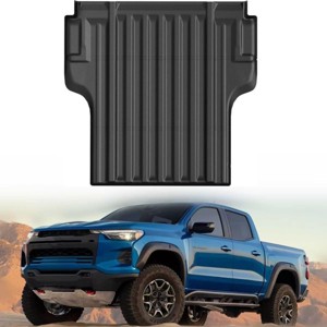 Acekool TPE Truck Bed Mat for Nissan Frontier 5ft Bed 2022-2025, All-Weather Custom Liner, Heavy-Duty Non-Slip Cover, Black - 1 of 4