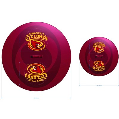 FanPans Team Logo Silicone Lid Set, 2 Pack - NCAA Iowa State Cyclones