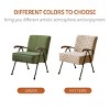 Vynxaria Modern Accent Chair High Back, Living Room Chairs with Metal Legs and Soft Padded,Green - 2 of 4