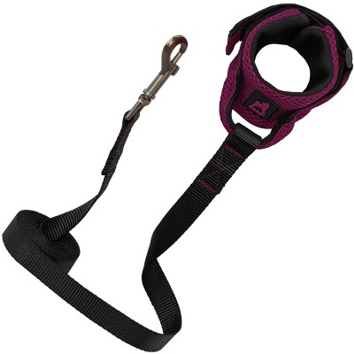 Gooby Soft Mesh Wrist Band Surfer Leash Purple, 6 FT