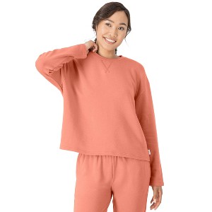 Hanes Originals Comfywear Women's French Terry Crewneck Pullover - 1 of 4