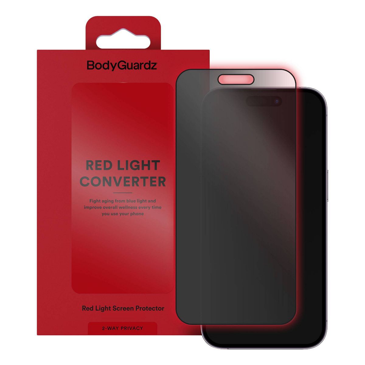 BodyGuardz Red Light Converter iPhone 17 Pro Max/16 Pro Max Screen Protector - Privacy