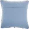 18"x18" Life Styles Woven Diamonds Square Throw Pillow Ocean Blue - Mina Victory: Cotton & Polyester, Removable Cover, Indoor Use - 4 of 4
