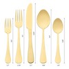 REGALWOVEN Stainless Steel Mirror Polished Flatware Cutlery Set 20 Piece - 2 of 4