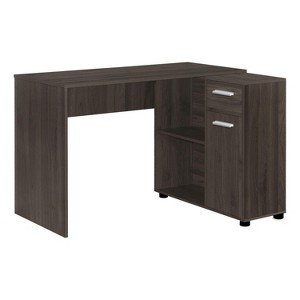 Monarch Specialties Computer Desk Home Office Corner Storage Drawers 46InchL L Shape Work Laptop Laminate Brown Contemporary Modern - 1 of 4