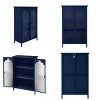 Metal Display Cabinet,Storage Cabinet With Two Glass Doors,Sideboard Cabinet,Display Cabinet For Dining Room,Living Room-Cuddlewood - 3 of 4