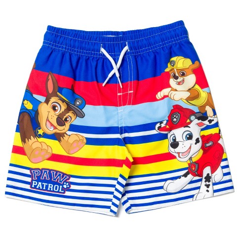 Paw Patrol Rubble Marshall Chase Little Boys Swim Trunks Multicolor 7 Target