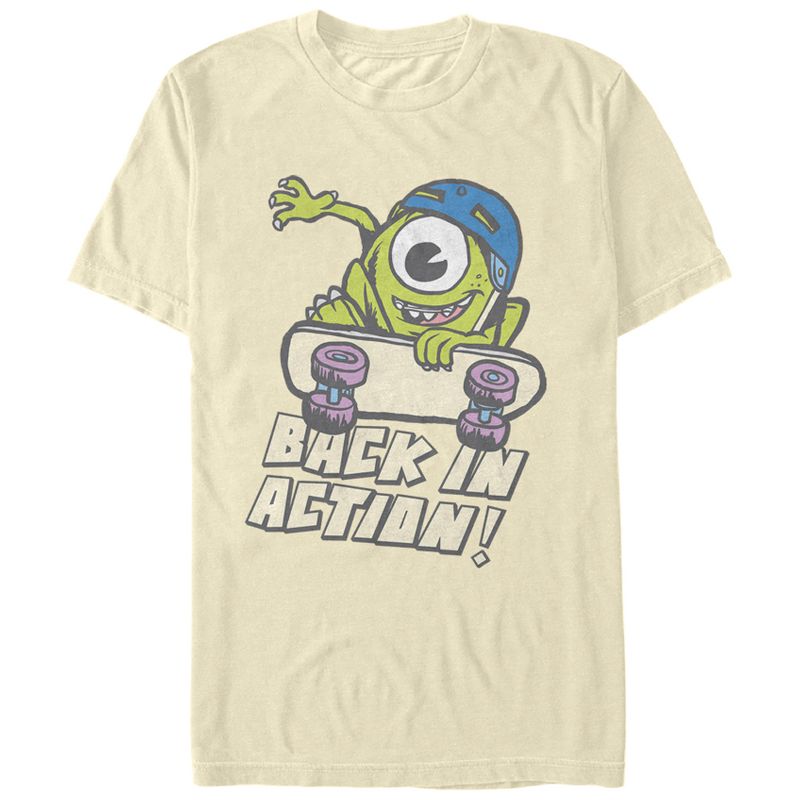 Men's Monsters Inc Mike Back in Action T-Shirt, 1 of 4