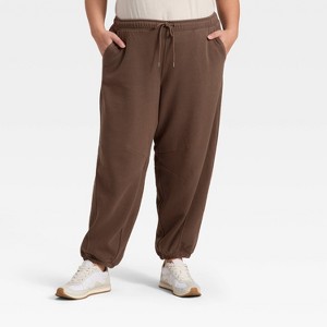 Women's Mid-Rise Barrel Leg Sweatpants - Universal Thread™ - 1 of 3