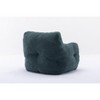 Maliang Soft Teddy Fabric Tufted Foam Bean Bag Chair, Small Living Space Furniture - 3 of 4