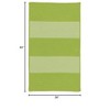 Colonial Mills Newport Textured Stripe Braided Rug, Greens 3'x5', Rectangle Shape - 2 of 4