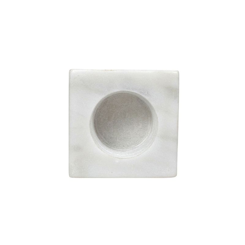 White Marble Tealight Holder by Foreside Home & Garden, 3 of 8