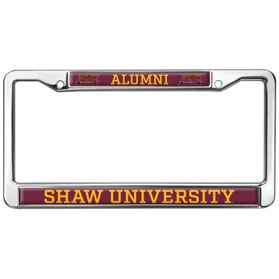 Shaw University Alumni Full Size Standard License Plate Metal Frame