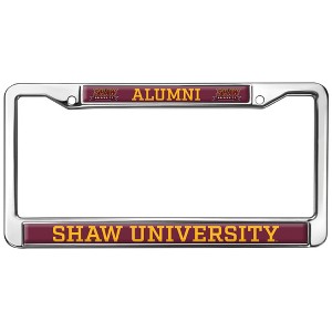Shaw University Alumni Full Size Standard License Plate Metal Frame - 1 of 4