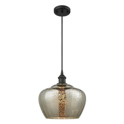 Fenton - 1 Light Cord Hung Mini Pendant In Industrial Style-11 Inches Tall and 11 Inches Wide