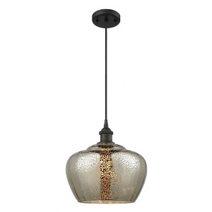 Fenton - 1 Light Cord Hung Mini Pendant In Industrial Style-11 Inches Tall and 11 Inches Wide - 1 of 4