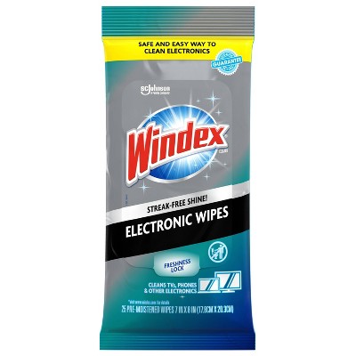 Windex Electronics Wipes Pre-Moistened - 25ct