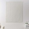 Greenland Home Fashions Monterrey Finely Stitched Throw Blanket Classic Solid Color Style 50" x 60" Antique White - 2 of 4
