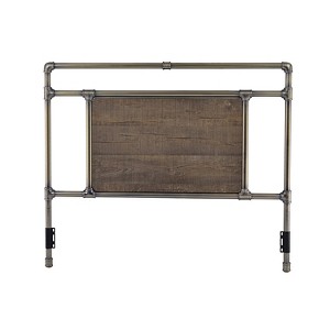 Glenwillow Home Exmore Metal Headboard in Matte Black or Antique Brass - 1 of 1