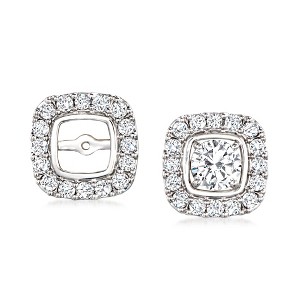 Ross-Simons 1.00 ct. t.w. Diamond Earring Jackets in 14kt White Gold - 1 of 4
