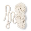 Large Knit Blanket Craft Kit Cream - Mondo Llama™: Finger Knitting Yarn DIY Art Kit for Adults - 2 of 4