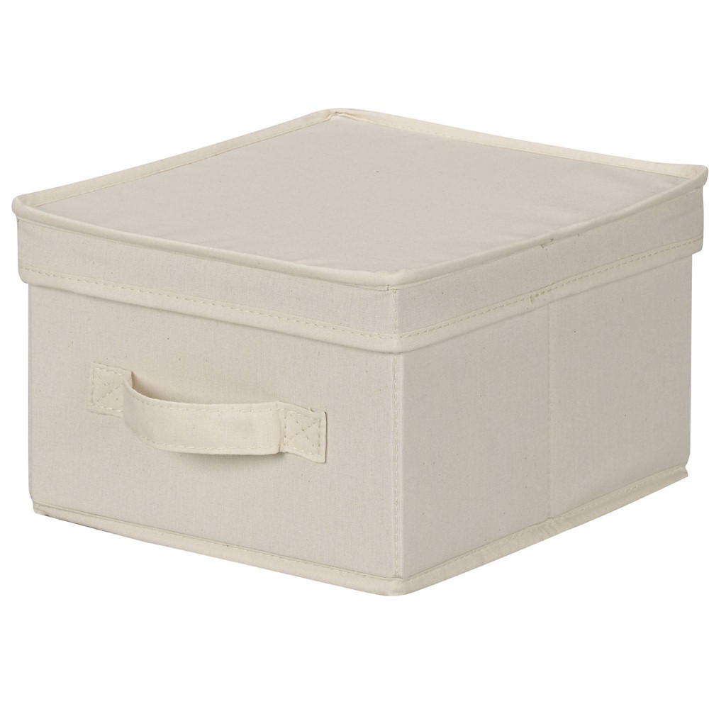 Photos - Clothes Drawer Organiser Household Essentials Canvas Cube Storage Box Natural Medium