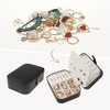 Unique Bargains Travel Small Portable PU Leather Storage Display Holder Jewelry Box for Women's Girls' Gifts - 2 of 4