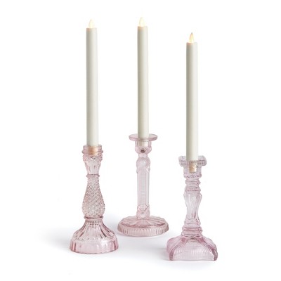 Plum & Post Estella Taper Holders Large, Set Of 3