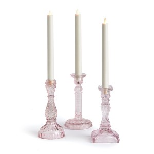 Plum & Post Estella Taper Holders Large, Set Of 3 - 1 of 4