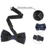 Allegra K Men's Pre-Tied Adjustable Polka Dots Tuxedo Work Party Prom Bow Ties - 3 of 4