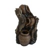 NAYSAYE Fountain 3 Tier Decorative Pot Water Feature for Garden Patio Indoor Outdoor, Brown, 5.1"*10.8"*3.3" - 2 of 4
