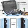 2 PCS Expanable Luggage Set, Hardside Spinner Suitcase with TSA Lock-ModernLuxe - 3 of 4