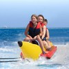 Costway 3-Person Inflatable Banana Boat with Boating and Water Sports Electric Air Pump - 2 of 4