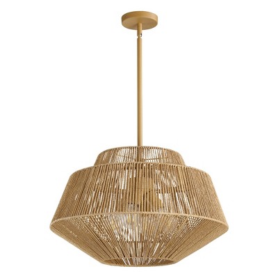 KAISITE Modern Bubble Crystal Pendant Light with Gold Finish