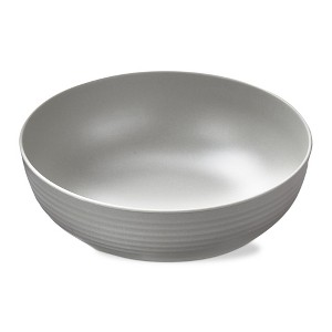 TAG Gray Brooklyn Melamine Brooklyn Melamine Plastic Dinning Serving Bowl Dishwasher Safe Indoor/Outdoor 12x12 inch Serving Bowl - 1 of 2