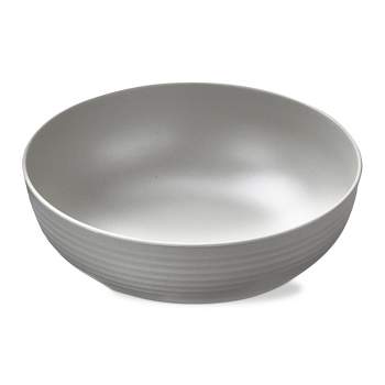 TAG Gray Brooklyn Melamine Brooklyn Melamine Plastic Dinning Serving Bowl Dishwasher Safe Indoor/Outdoor 12x12 inch Serving Bowl