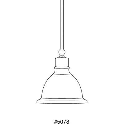 Madison Brushed Nickel Mini Pendant with Etched Glass Shade