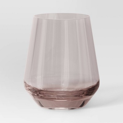 14.8oz Stemless Wine Glass Pink - Threshold™