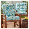 Kensington Garden 2pc 21"x21" Outdoor Seat and Back Cushion Set - 2 of 4