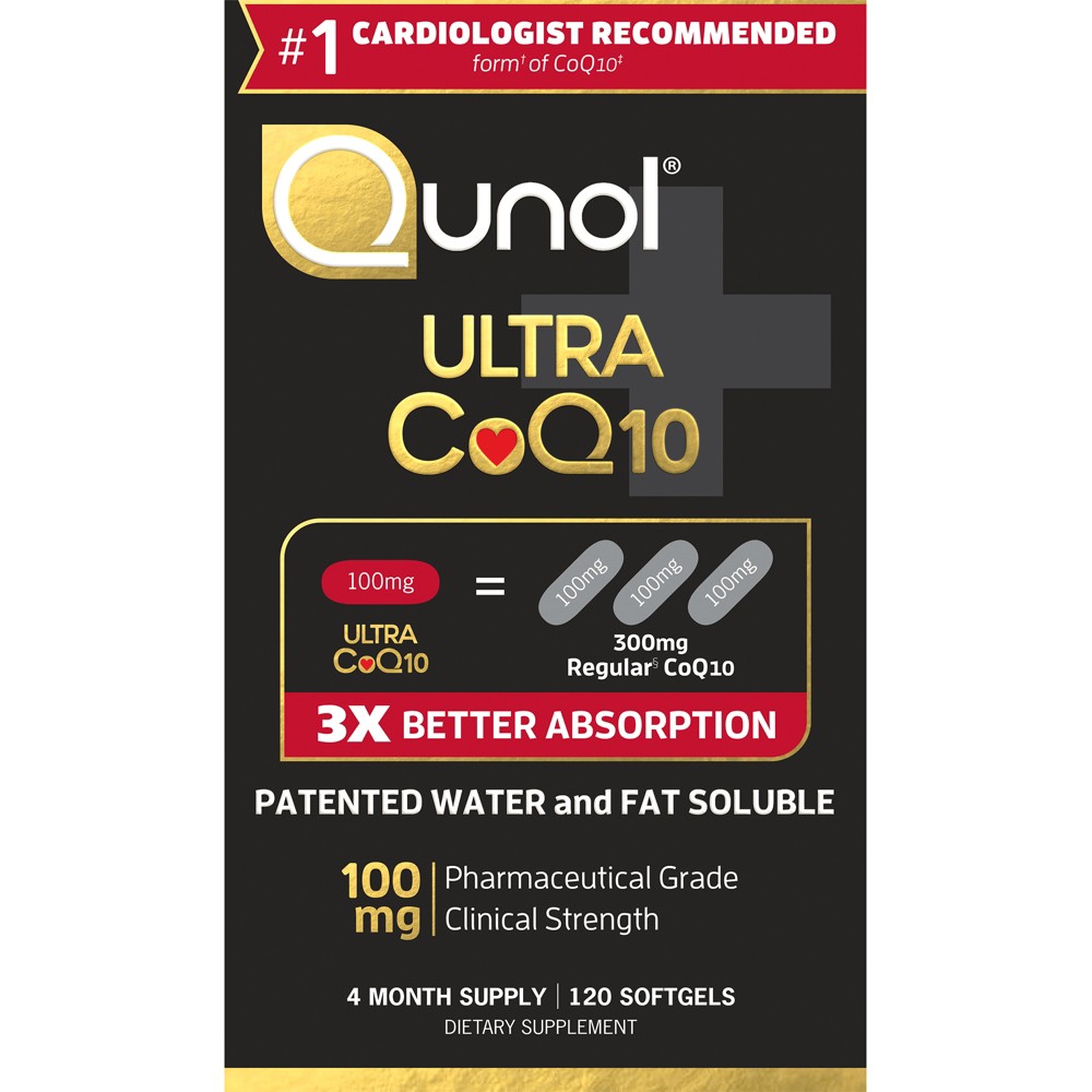 Photos - Vitamins & Minerals Qunol Ultra CoQ10 Dietary Supplement Softgels - 120ct