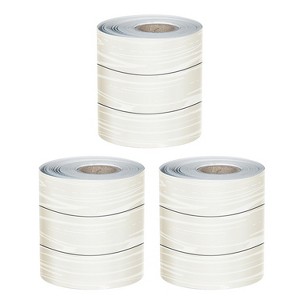 Carson Dellosa Education White Wood Grain Rolled Straight Borders, 65 Feet Per Roll, Pack of 3 - 1 of 4