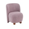 Modern Low Back Accent Chair, Upholstered Armless Living Room Chairs,white-Christopher Knight Home - 2 of 4