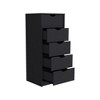 Kumasinova 5-Drawer Narrow Chest of Drawers, Tall Dresser, Slim Storage Cabinet for Bedroom, Closet & Small Spaces - 4 of 4