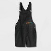 Pride Adult Shortalls - Black - image 3 of 4